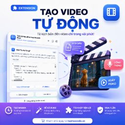 Extension tạo video tự động phong cách hoạt hình 3D