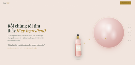 Landing page bán sản phẩm mỹ phẩm